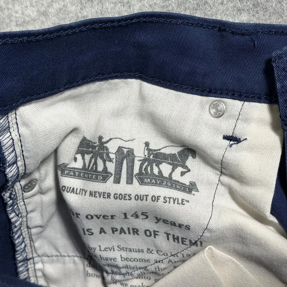Levi's 541 Athletic Taper Jeans Mens 32x32 Navy Blue Stretch Denim Red Tab